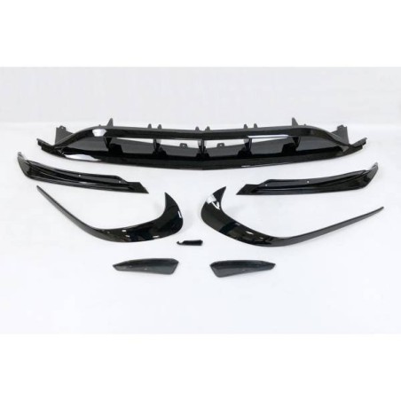 Spoiler Delantero Mercedes W176 16-18 Look AMG A45 Negro Brillante
