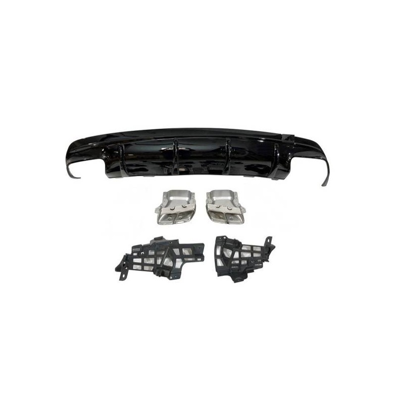 Difusor Trasero Mercedes CLA W117 2016-2018 4D/SW Style Facelift look A45