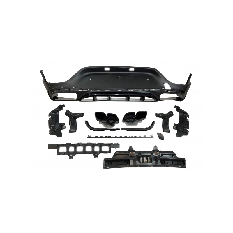 Difusor Trasero Mercedes GLC X253 COUPE 2020+ Black