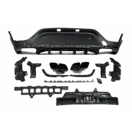 Difusor Trasero Mercedes GLC X253 COUPE 2020+ Black