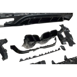 Difusor Trasero Mercedes GLC X253 COUPE 2020+ Black