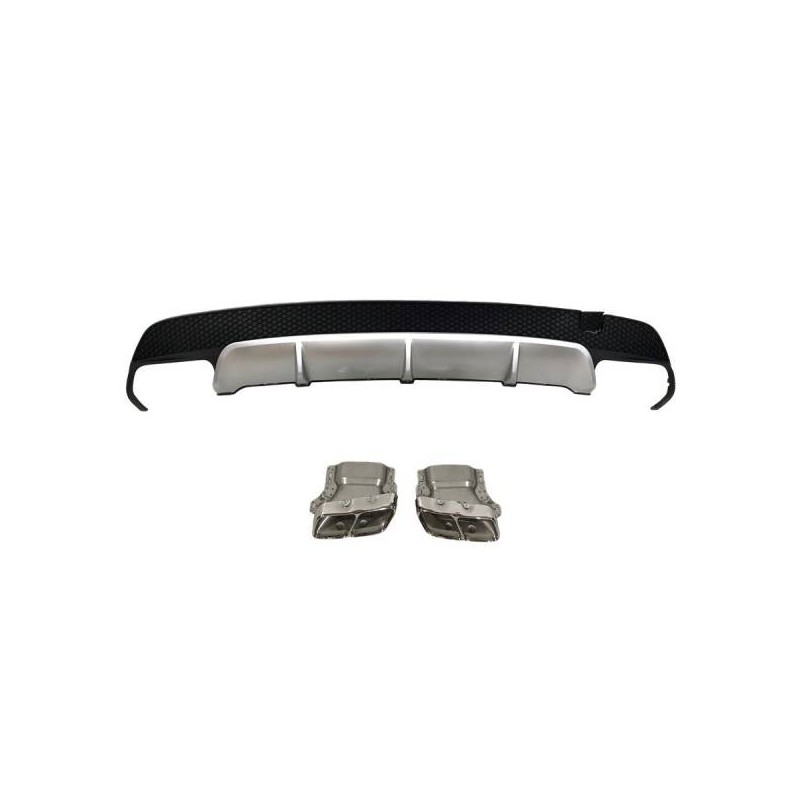 Difusor Trasero Mercedes CLA W117 2013-2018 4P/SW Look A45 ABS