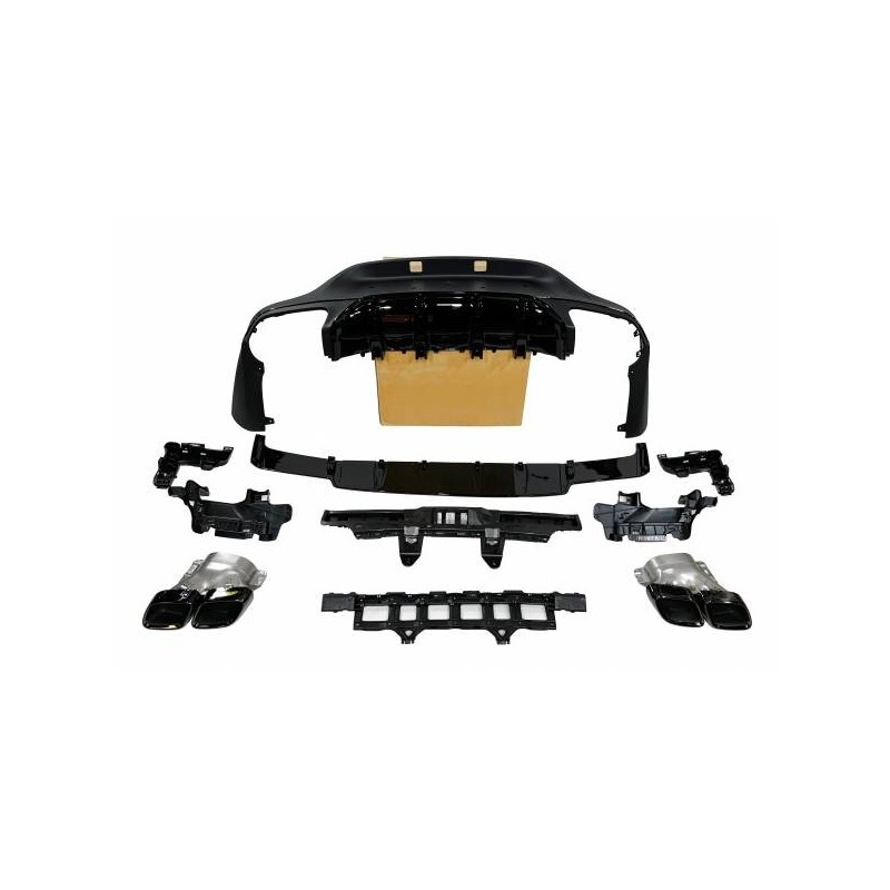 Difusor Trasero Mercedes GLC X253 COUPE 2020+ Look GLC63 Black